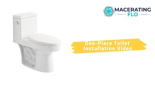 How To Install a OnePiece Toilet 🚽 Water Tank Fittings amp Toilet Seat Installation Guide [upl. by Eiznik]