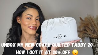 NEW COACH BAG UNBOXING [upl. by Norek]