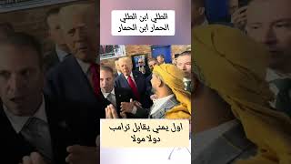 يمني يقابل ترامب ويزبج علية الطليابنالطلي الحمارابنالحمار ترامب دولامولا shortvideo [upl. by Salohcim616]