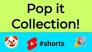 My Mini Pop it Collection 🤡🥸 shorts [upl. by Nirrek]