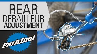 How to Adjust a Rear Derailleur – Limit Screws amp Indexing [upl. by Eelsnia]