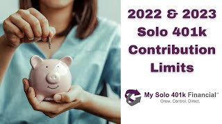 2023 Solo 401k Contribution Limits SelfEmployed 401k Selfdirected 401k Individual 401k [upl. by Arther]