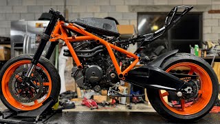 CUSTOM AIRBOX AND OHLINS SUSPENSION 2020 1290 SUPERDUKE SWAPPED RC8  Episode 4 [upl. by Iglesias883]