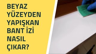 Beyaz yüzeyden yapışkan bant izi nasıl çıkar [upl. by Gebhardt]