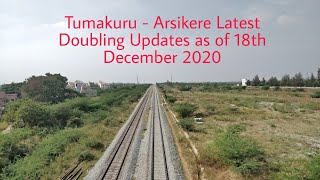 December 2020 Tumkur to Arsikere Doubling Update [upl. by Joni]