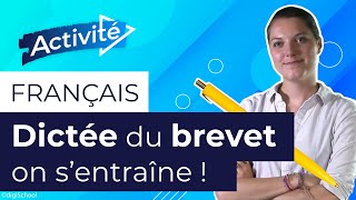 Brevet de français  entraînement à la dictée [upl. by Hartnett]