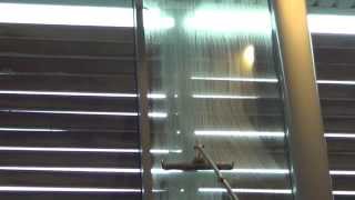 Interior window cleaning commercial premises with Wagtail and ReachiT Pole [upl. by Nosreffej]