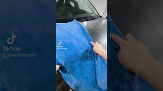 This new drying towel sucksup so much water no wonder its called the Titan autodetailing fyp [upl. by Naloj]