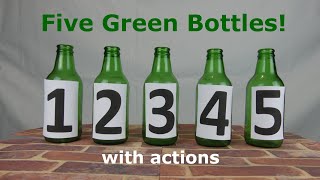 5 Green Bottles with actions  Mind Niggles [upl. by Bertha]