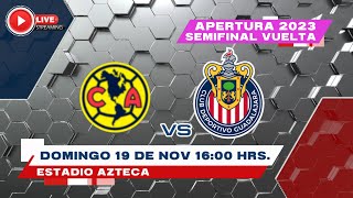 AMERICA VS CHIVAS FEMENIL SEMIFINAL DE VUELTA EN VIVO LA PREVIA [upl. by Harihat638]