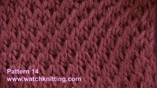 Simulated Brioche Stitch  Free Knitting Tutorial  Watch Knitting  pattern 14 [upl. by Thaxter441]