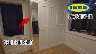 part 33 Finishing the IKEA PAX Builtin wardrobe  closet project Hiltz [upl. by Niamrej]