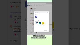 How to make a poll in Microsoft Teams shorts [upl. by Einuj]