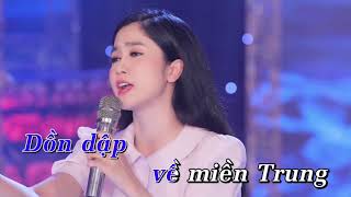 Thương lắm miền Trung ơi Phương Anh karaoke [upl. by Kahl]