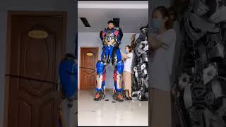 Torang pasukan damai batudaa versi robot Transformers Optimus prime [upl. by Ahsined]