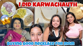 I did Karwachauth😱 Surprising mom Pointless Vlog [upl. by Kalle822]