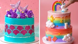 How To Make Cake For Your Coolest Family Members  Yummy Birthday Cake Hacks  So Yummy [upl. by Gelasias]