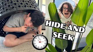 HIDE AND SEEK IN A BEACH MANSION  TIME TRIAL CHALLENGE [upl. by Reave]