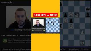 Magnus Carlsen vs Ian Nepo at Chechmates pattern chess puzzle games chesscom chessgame [upl. by Reltuc598]