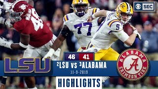 LSU vs Alabama Highlights  Tigers take down Tide in INSTANT CLASSIC  CBS Sports [upl. by Solon]