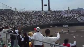 2017 7 23 第99回全国高校野球広島大会 準決勝 広島商 VS 広陵 しまなみ球場 広島商校歌 [upl. by Nerti]