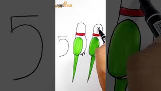 Most Easy Parrot drawing ideas 💡  Rong Pencil  rongpencil drawing art easydrawing [upl. by Tasia]