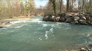 Longvic  un barrage s’est effondré le bief qui traverse la commune asséché [upl. by Helmer]