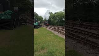 STEAM ENGINEANDREW BARCLAY 1219 ARRIVING AT BROCKFORD30 6 24NEIL HAYTON RAILWAY MEMORIES railway [upl. by Henleigh289]