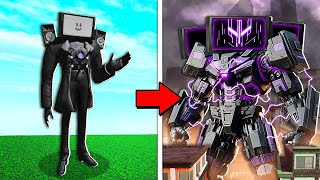 Upgrading To MECHA TITAN TV MAN Roblox [upl. by Avaria]