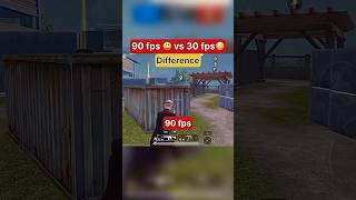 90 fps 😃 vs 30 fps😳 difference tdm BattlegroundsMobileIN [upl. by Aymer]