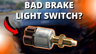 SYMPTOMS OF A BAD BRAKE LIGHT SWITCH [upl. by Oidiple]