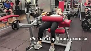 How to Use the Hip Thrust Machine [upl. by Franci]