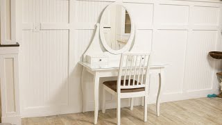 Assembling Ikea Hemnes Dressing Table with Mirror  Satisfying video TimeLapse [upl. by Rawley564]