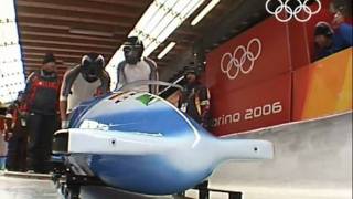 Bobsleigh  Mens TwoMan  Germany  Turin 2006 Winter Olympic Games [upl. by Asp]