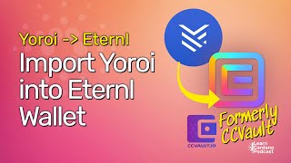 How to Import Yoroi Wallet to Eternl formerly CCVault amp Delegate [upl. by Binnie]