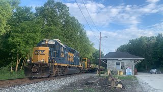 CSX W01207 at Lester Depot on The CLampW Sub Heading NB with Solo CSX GP382 2656 on 7822 [upl. by Comptom]