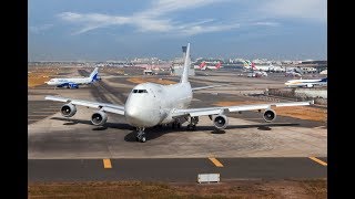 30 Years Old BOEING 747200 Uses Entire Runway for Takeoff from Mumbai Airport [upl. by Zimmermann307]