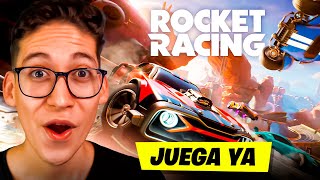 ¡YA DISPONIBLE Nuevo MODO de CARRERAS ROCKET RACING en FORTNITE GAMEPLAY EXCLUSIVO [upl. by Kittie]