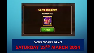 Easter Eggs 2024 Mini Games Game for Saturday 23rd March 2024 [upl. by Halueb825]