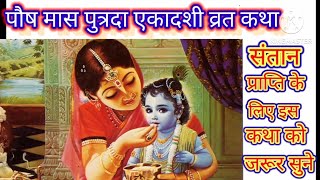 putrada ekadashi vrat katha पुत्रदा एकादशी व्रत कथाputrada ekadashi 2024 [upl. by Figge]