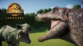 Spinosaurus vs TRex Bull and TRex Buck Recreation [upl. by Aggappera354]