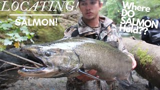 HOW To Locate Salmon In Rivers  The Secret To Salmon Fishing [upl. by Nocam]