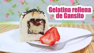 GELATINA DE GANSITO receta  gelatina de leche  muy fácil  Mirem Itziar ❤ [upl. by Mead]