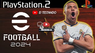 SAIU NOVO EFOOTBALL 2024PS2 EM PKG PARA PS3 [upl. by Lleumas]