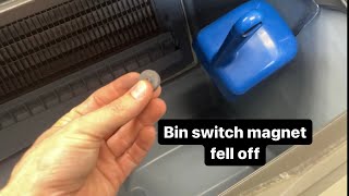 Manitowoc under counter ice machine not working  bin switch magnet [upl. by Suinotna]