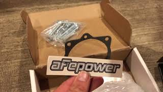 aFe Power throttle body spacer [upl. by Eeladnerb]