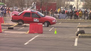 Winter Race 2324  3 Auchan Szlalom Miskolc 20240218 Action and Crash Pure Sounds [upl. by Genna]