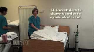 CNA Skill Training Making an Occupied Bed Part 2 [upl. by Giesser626]