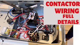 Split Ac Outdoor Wiring With Contactor  Split Ac Contactor Wiring [upl. by Jacobo]