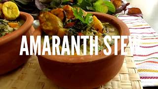 The BEST Vegan Amaranth Stew Vegan Callaloo [upl. by Zorine]